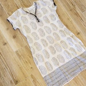 Black and white Kurta